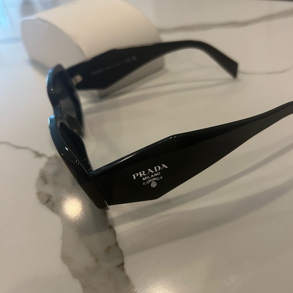 Prada Symbole Black Sunglasses - Picture 2 of 9